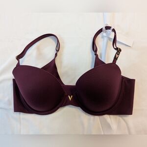 Victoria Secret Freedom Cloud Burgundy Padded Underwire Bra Size 34C BNWT